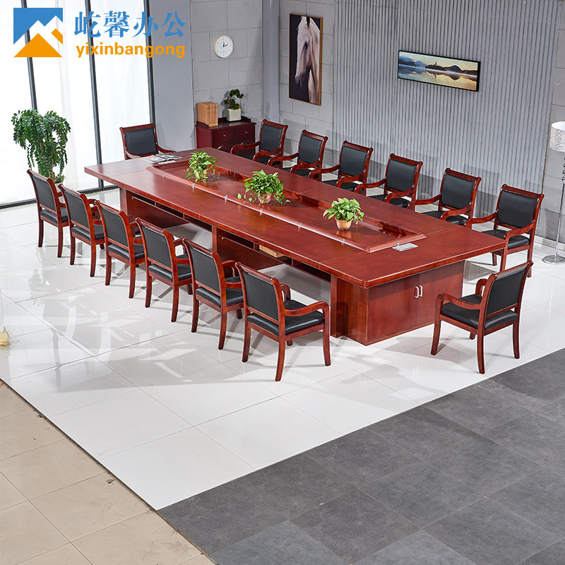 Conference Table Long Table Business Chinese Large Conference Room Meeting Table Minimis Government Guest Training Table And Chairs Combination