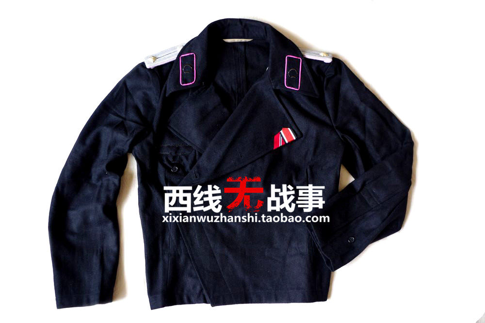 Wehrmacht armored soldiers jacket suit black woolen chariot suit tank soldier lieutenant jacket suit