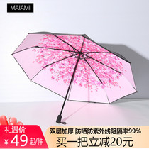 Sunshade parasol Sunscreen UV Ultra Light Small ins Pocket Umbrella Women Simple hipster Folding