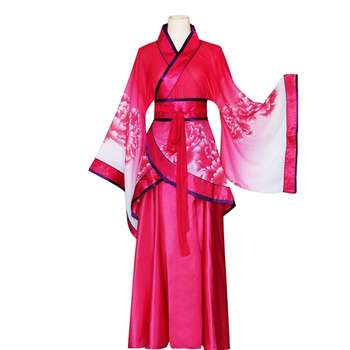 Шифоновое ханьфу, платье, костюм, китайский стиль, облегающий крой