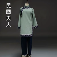 (Мадам) светло -зеленый топ+брюки