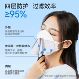 Zhende KN95 рыбная маска одноразовая пылепроницаемая трехмерная трехмерная защита взрослых детей Независимые женщины-анти-блюда