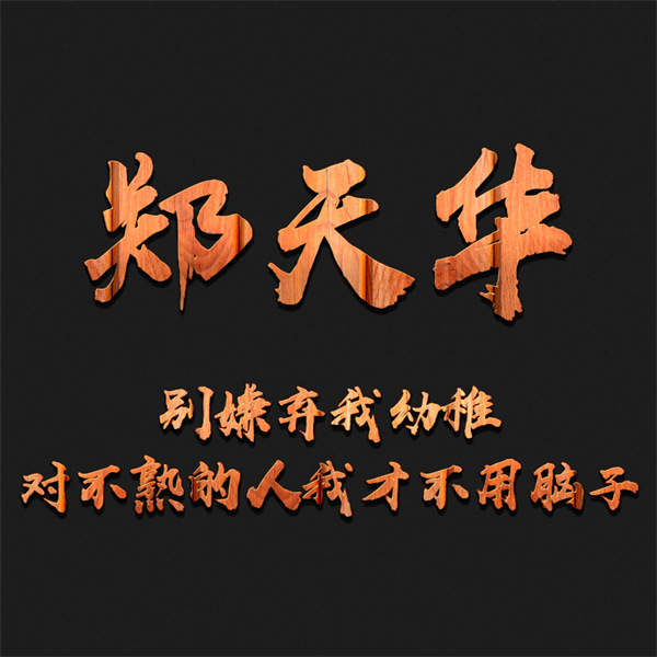 编号46微信签名头像PSD