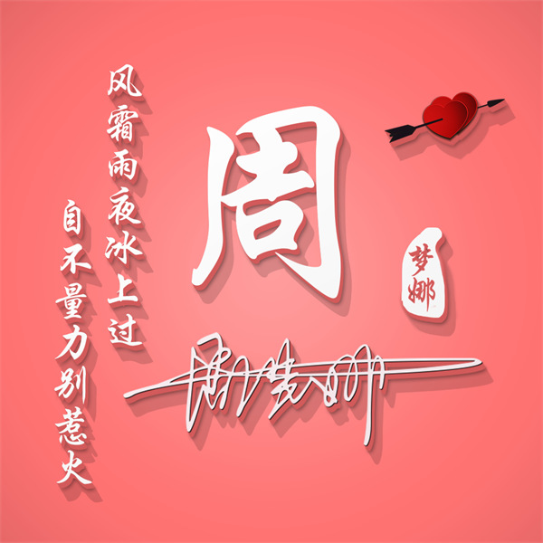 编号15微信签名头像PSD