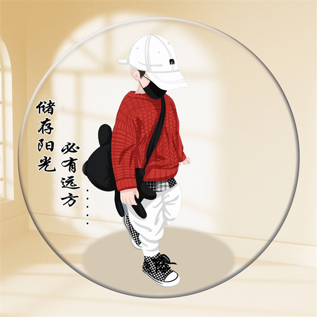 编号03微信签名头像PSD