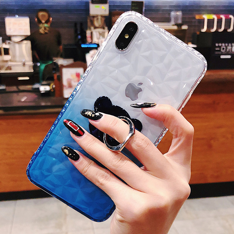 Suitable for apple max mobile phone protection shell boomer xsmax soft female iphone xs new transparent max with hanging rope mas teenage iphonixsmax personality