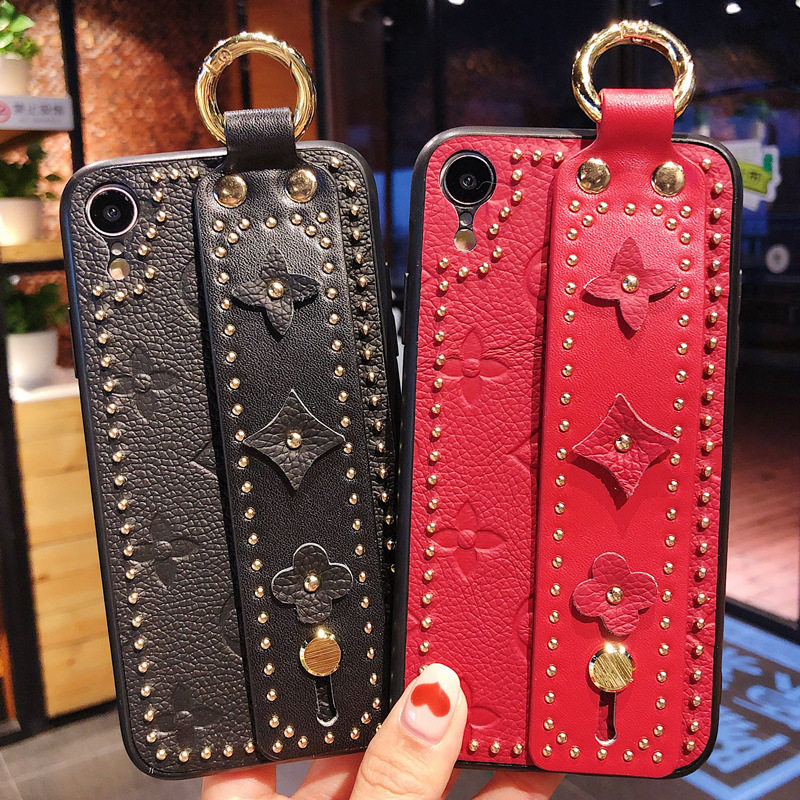 Suitable for apple xr mobile phone protection shell hanging rope new iphonexr sleeve fashion net red cute hanging neck black female tide flat fruit shell ihonexr silicone softshell full bag edge creative ipo