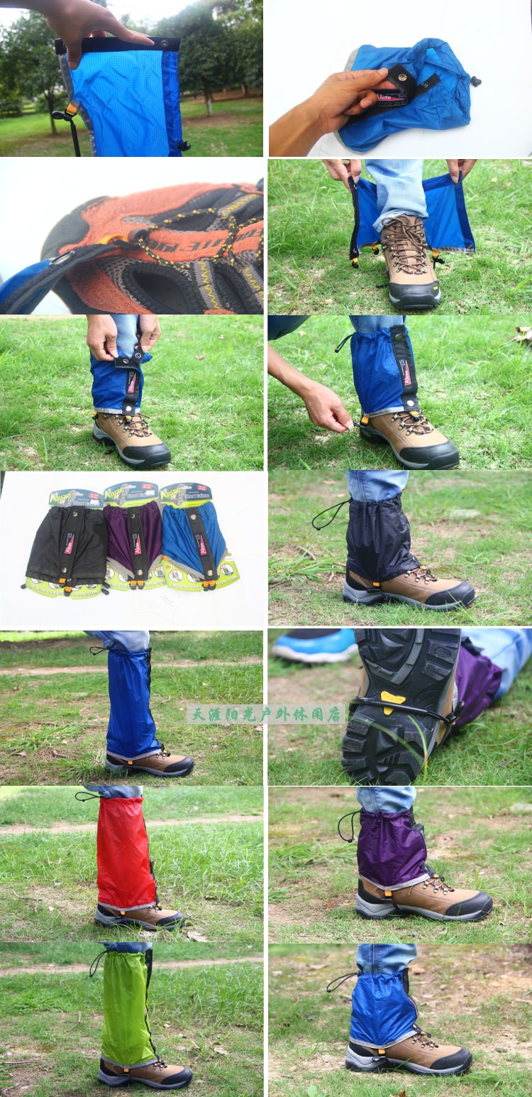 LUXE Rolls Gaiters Silicone Tuyết Bìa Footset Không Thấm Nước Xé Kháng Siêu Nhẹ Thoáng Khí Chân Bìa ủng đi rừng
