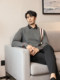 Autumn and winter inner wear for men, fake two-piece shirt collar, long-sleeved tops, high-end knitted sweaters, sweaters, bottoming shirts for men