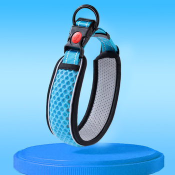 Dog Collar Leash, Reflective and Breathable Neck Strap, Non-Choking, Pet Large Dog Collar, Anti-Escape, High Aesthetic Value