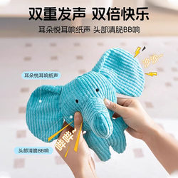 Dog Bite-Resistant Toy, Human Pet Interactive Companion, Bite-Resistant and Molar-Resistant, Small and Medium-Sized Dog Self-Pleasure Sound Stuffed Doll Toy