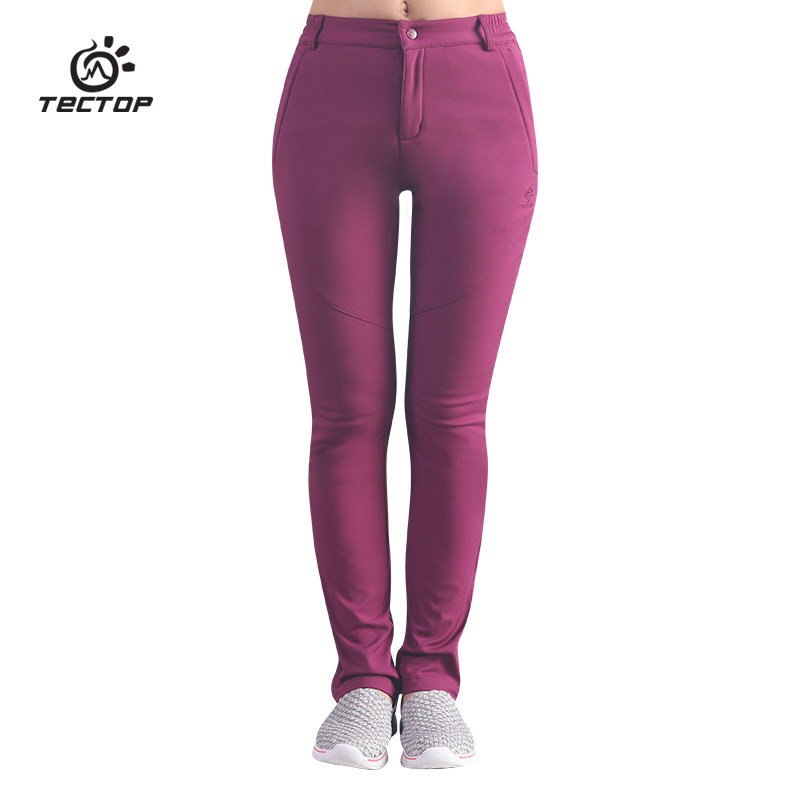 TTECTOP Exploring Outdoor Autumn Winter Style for men and women Soft-shell trousers windproof and chill-proof and warm-up Neri climbing pant pants