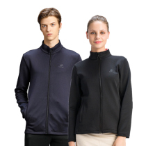 Exploratory 2021 autumn and winter New sweater mens and womens elastic sports outdoor stand collar loose thin couple coat