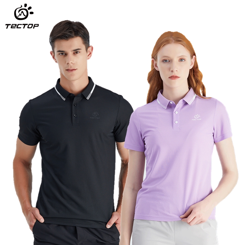 Exploring the outdoor summer new lovers sports T-shirt soft and comfortable dry and breathable turning over male and female POLO short sleeves-Taobao