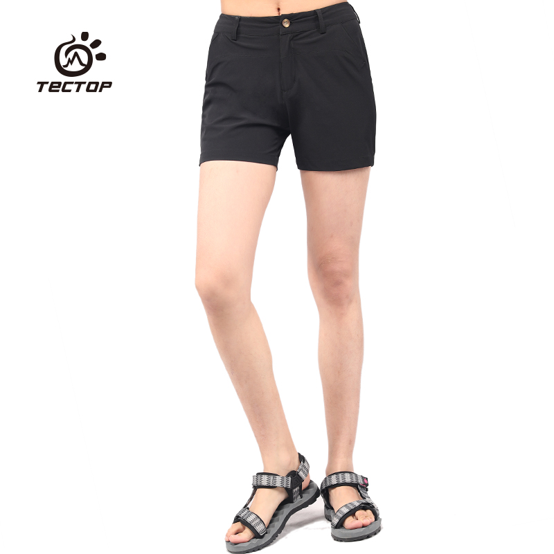 tectop exploration outdoor quick-drying shorts lightweight sweat-wicking breathable three-point pants running sports elastic quick-drying women's pants