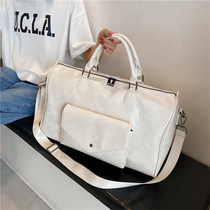 Business Travel Bag Women Short Passer-covered Cortical Sports Fitness Bag Large Capacity Travel Portable Hand Luggage Bag