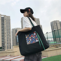 BUSINESS TRIP TRAVEL BAG WOMEN SMALL LIGHT SHORT TRAVEL SINGLE SHOULDER NYLON BIG BAG AIRCRAFT PORTABLE BAG HAND LUGGAGE BAG