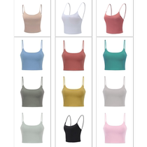 Color sports DQ1138 fitness clothes for women with chest pad breathable quick-drying yoga gathered shockproof suspender underwear vest