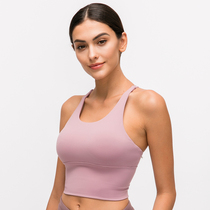 Color discount DQ19095 with chest pad nude beauty back quick-drying fitness underwear Yoga vest running suspender women