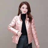 Элитный бархатный короткий приталенный пуховик, утиный пух, 2021 года, увеличенная толщина, подходит для подростков, в западном стиле