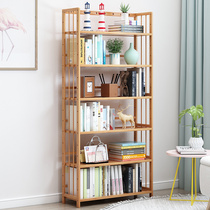 Simple bookshelf floor desk storage rack bedroom living room office bookcase children students simple table
