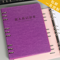 Incoming and outgoing warehouse detailed ledger a4 warehouse registration loose-leaf physical purchase ledger customized