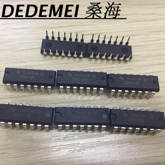 Import) CD4011 DIP-14 Direct Plug to new four 2 input ends with non-door CD4011BE