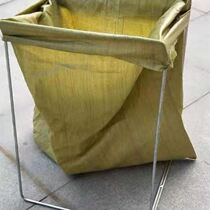 Garbage bag holder outdoor camping simple portable trash can large hanger agricultural floor-standing woven bag storage rack