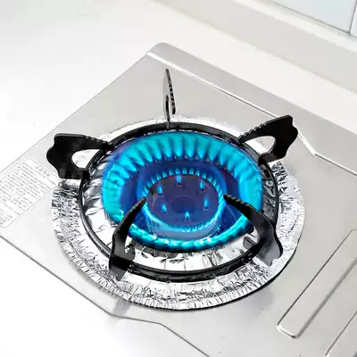 Thickened gas stove aluminum foil paper high temperature resistant gas stove gas stove tin oil proof cleaning pad stove cleaning plate