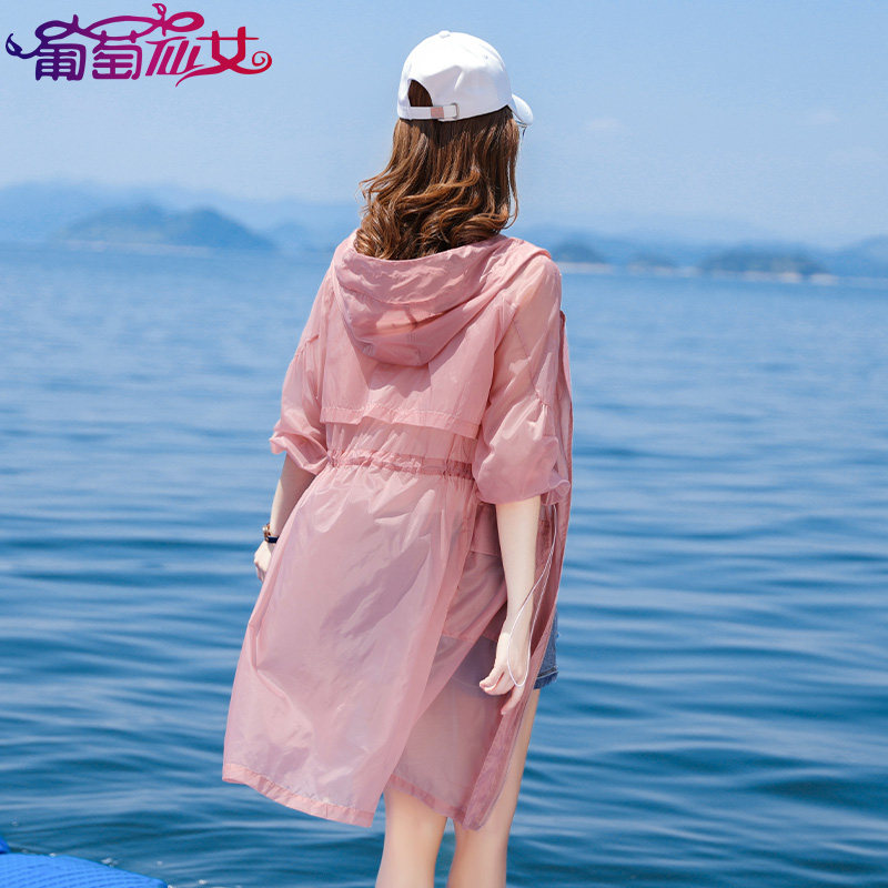 Sun protection clothing women's long 2021 new thin jacket women's loose Korean version of foreign air leisure sun protection shirt top