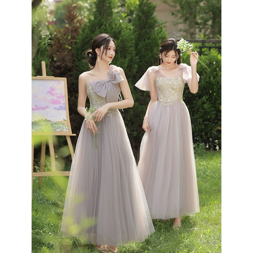 Длинное платье подружки невесты, летняя юбка, коллекция 2023, городской стиль, изысканный стиль, для подружки невесты