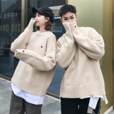 Осенняя парная одежда для влюбленных, пуховик, свитер, трикотажный кардиган, куртка, увеличенная толщина, в корейском стиле