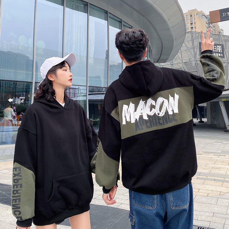 Lego lovers dress autumn and winter clothing new Lianhood sportswear women plus suede thickened Korean prints Loose Student Coats Tide