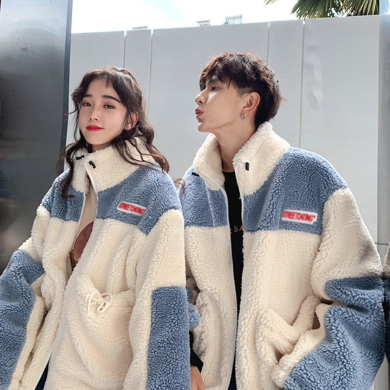 Lovers Dress Small Crowd Design Senses Winter Clothing Lamb Wool Jackets Fall Female Han Prints Overfire Lamb Suede Jacket Tide