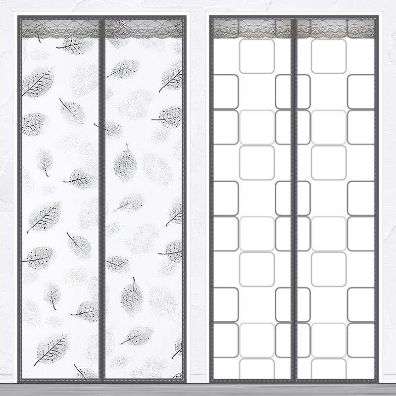 Blackout blue impermeable air conditioning door curtain winter warm windproof soft plastic magnet kitchen transparent bedroom cold protection