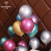 Christmas balloon opening flower basket metallic aluminum balloon wedding creative decoration wedding venue wedding room layout