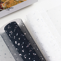 Seven-color pansy sequin princess yarn net flower packaging yarn wrap flower paper flower bouquet packaging materials supplies