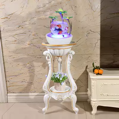 Fish tank small small fish tank aquarium glass creative office desktop mini TV cabinet goldfish tank flow hydroponic fish