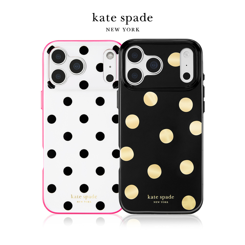 Kate Spade Polka Dot Series Phone Case Suitable for iPhone 18/17 Pro Max Phone Protective Cover Compatible with Magsafe Black Gold Polka Dot Anti-Drop North American Fashion ins Style Hard Case Kate Spade Polka Dot Series Phone Case Suitable for iPhone 18/17 Pro Max Phone Protective Cover Compatible with Magsafe Black Gold Polka Dot Anti-Drop North American Fashion ins Style Hard Case