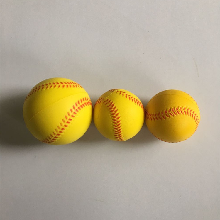 Soft-style Baseball Softball Safety Ball Sponge Baseball PU Polyaminated Sparkling Ball Elementary School Kids Practice Baseball Softball
