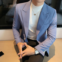High-grade white dress mens autumn and winter 2021 slim Korean version of the handsome suit mens temperament small suit jacket tide