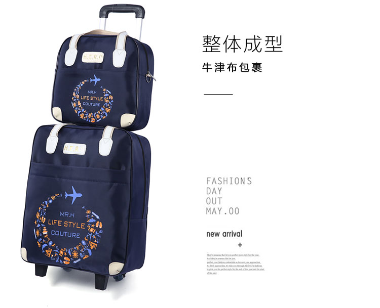 Mẹ-in-law set xách tay xe đẩy túi du lịch xe đẩy túi nữ Hàn Quốc phiên bản của trọng lượng nhẹ công suất lớn ngắn khoảng cách xe đẩy túi hành lý túi shop túi