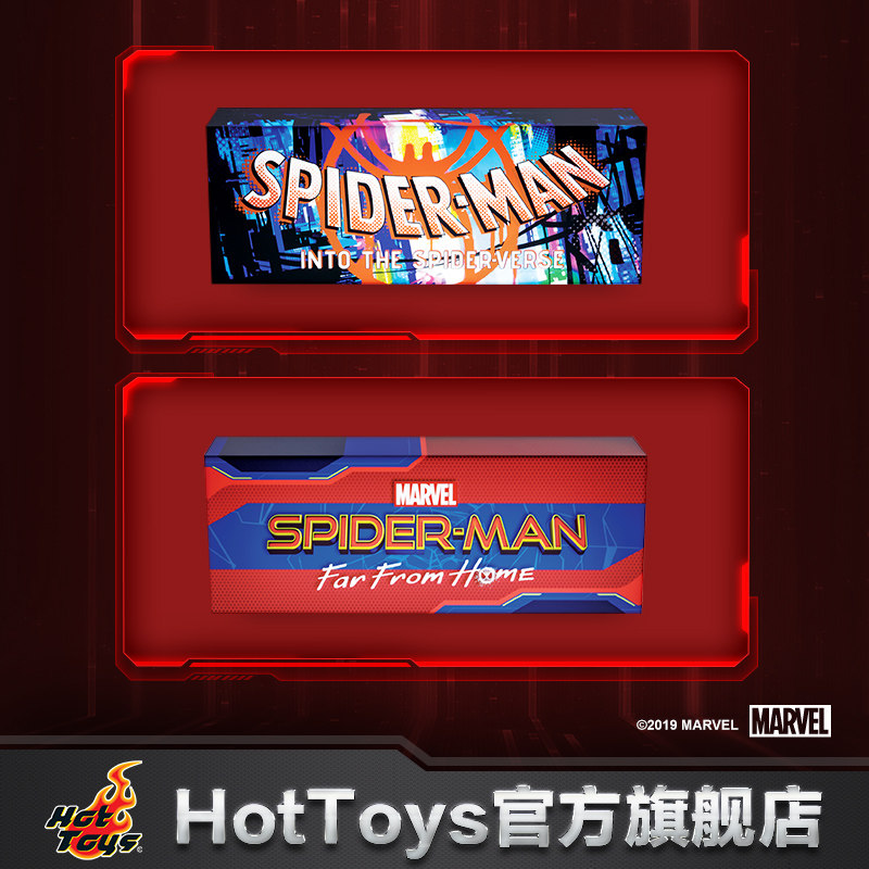 HotToys Spider-Man: Heroes Expedition Parallel Universe Exquisite Light Box Decorative Ornament Toys