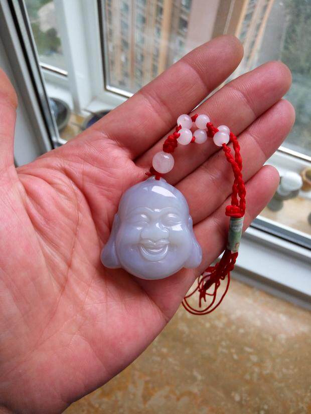 Onyx Maitreya Buddha pendant 