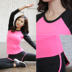 Mùa thu lỏng thể thao quần áo thể dục yoga dài tay cỡ lớn tay dài thoáng khí chạy bộ nữ nhanh chóng áo thun mùa thu thảm tập yoga manduka Yoga