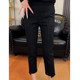 Spring and Autumn Gypsophila Casual Pants Women's Korean Style High Waist Slim Versatile Diamond-Encrusted Cigarette Pants European Large Size Pants Small Leg Pants