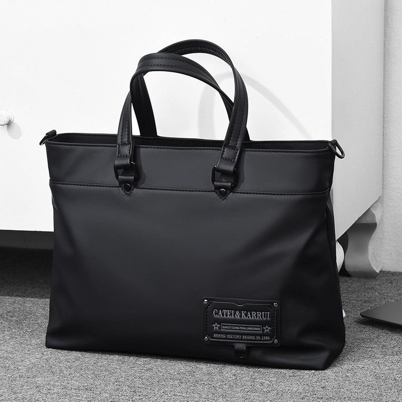 catei karrui men's handbag horizontal section business briefcase men's casual trendy brand large-capacity computer bag