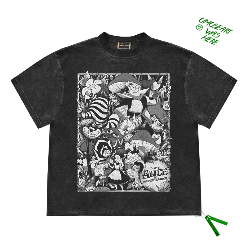 Misty City Memory Summer Short Sleeve T-Shirt Alice in Wonderland Short Sleeve T-Shirt