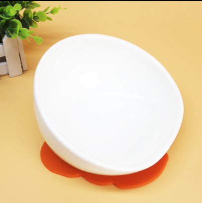 Gaffi Cat Special Flat Face Bowl Basin Inclined Opening Bowl Flat Face Cat Dog Food Basin Pet Table Anti-Leaking Bowl