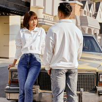 Alpha lovers retro polo casual sports fashion street clapping for a long sleeve tennis suit for men and women